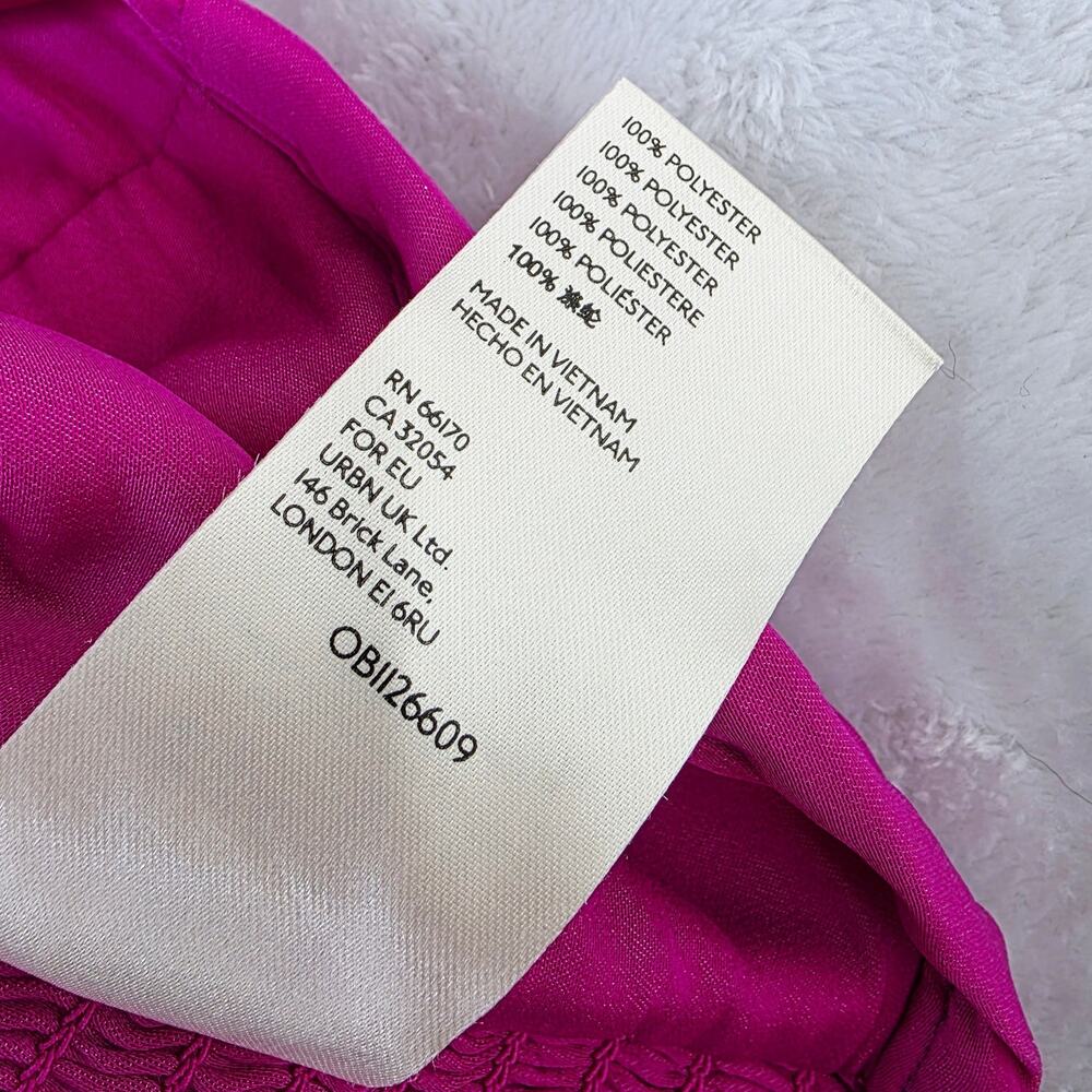 New Free People Crop Top Medium Satin Purple Ruched Tie Back Boho Y2K Festival - Picture 14 of 16